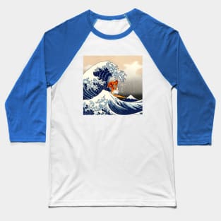 Great wave Surfer Baseball T-Shirt